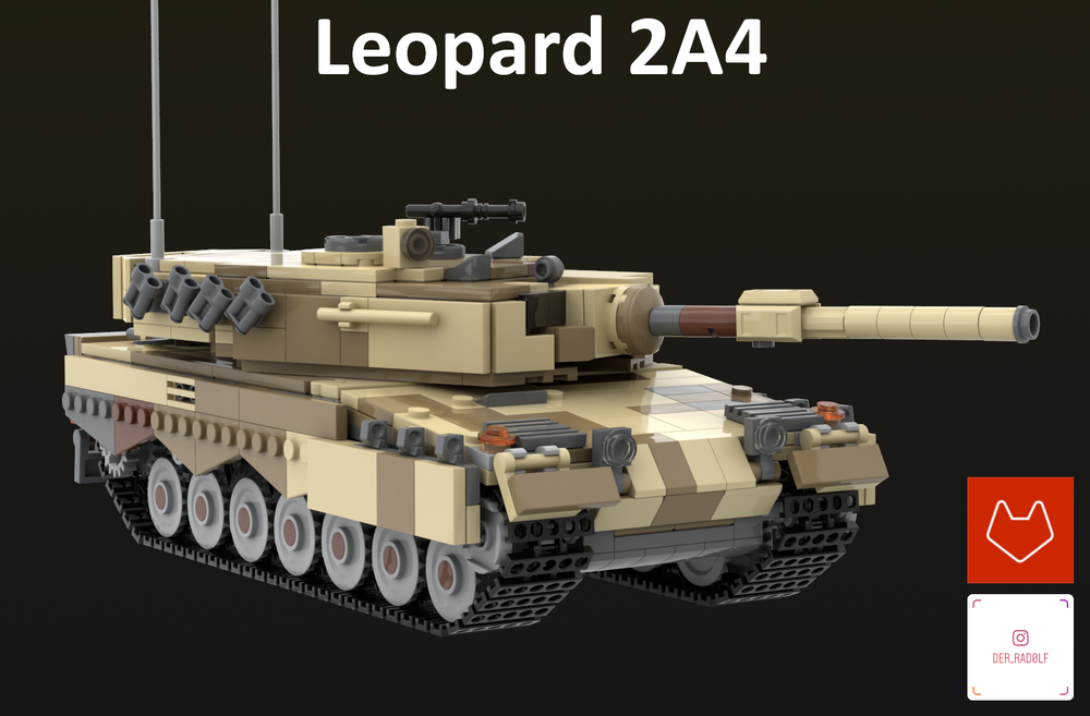 escalera mecánica Puntuación Parpadeo LEGO MOC Leopard 2A4 by rad0lf | Rebrickable - Build with LEGO