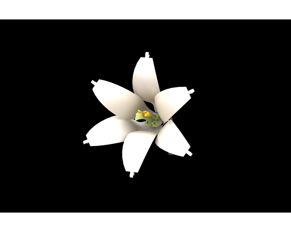LEGO MOC a01 Easter Lily Ultimate Flower Collection by tmunz Rebrickable Build with LEGO