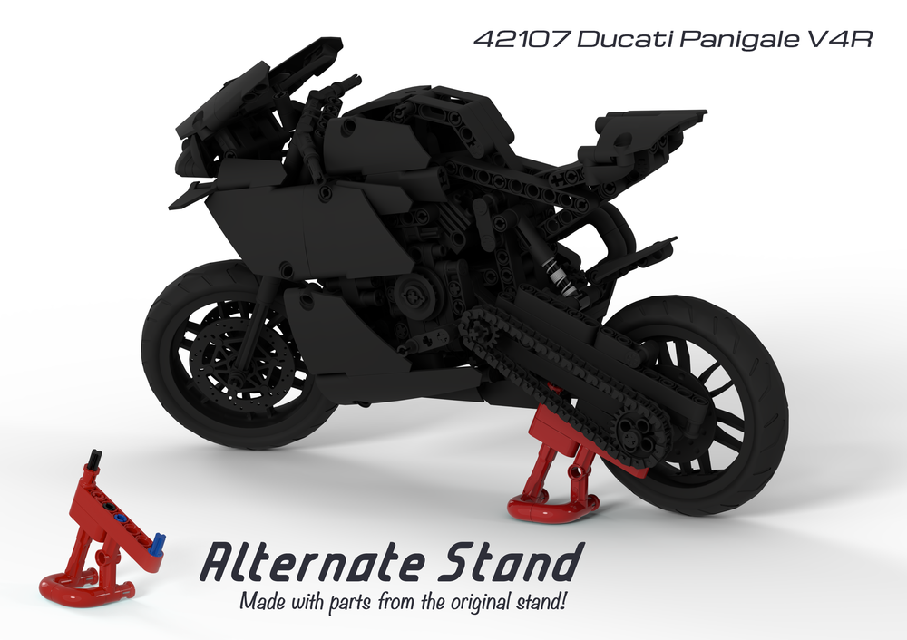 LEGO MOC Alternate Stand for 42107 Ducati Panigale V4R by EkDor 