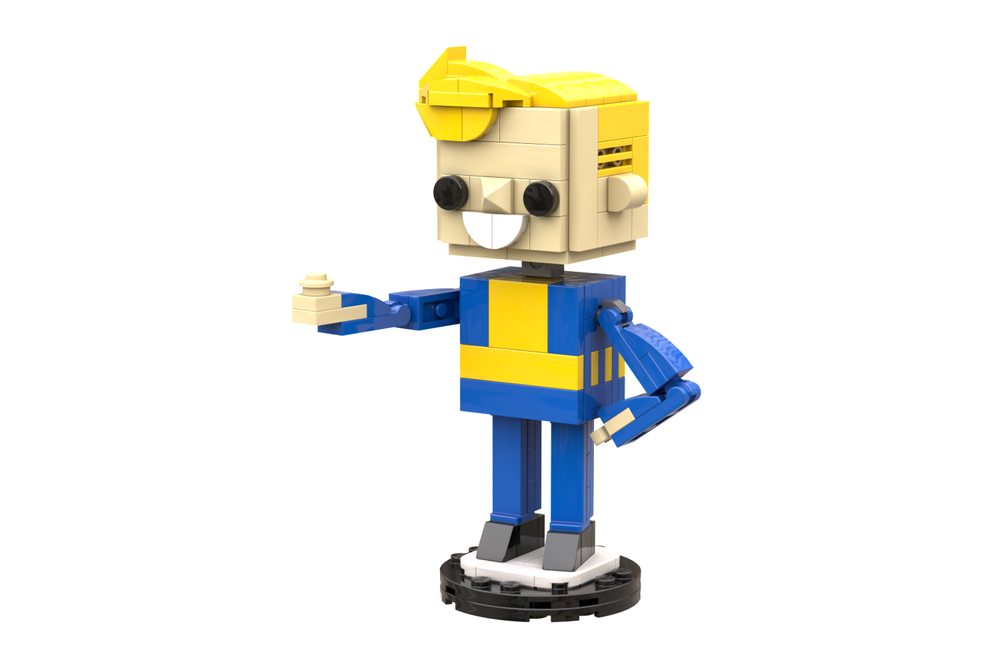bypass Vidner Taxpayer LEGO MOC Block Head Vault Boy by brickfolk | Rebrickable - Build with LEGO