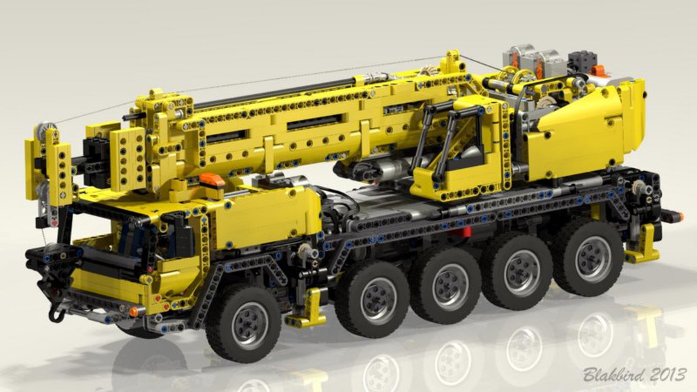 motorized lego technic crane