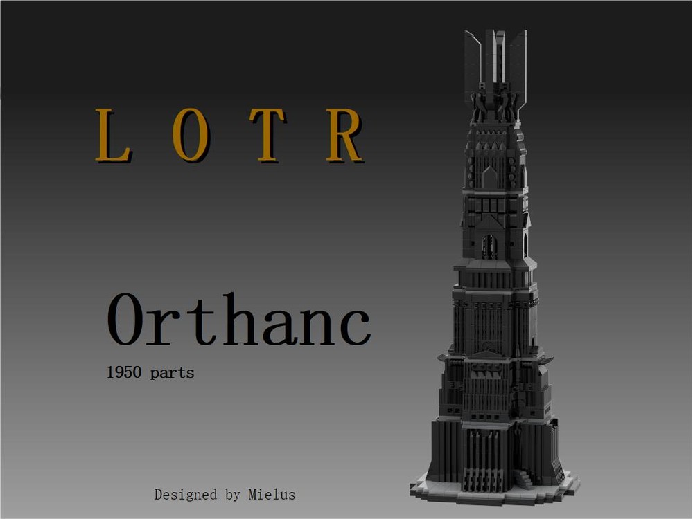 LEGO MOC LOTR: Orthanc by mielus Rebrickable Build with LEGO