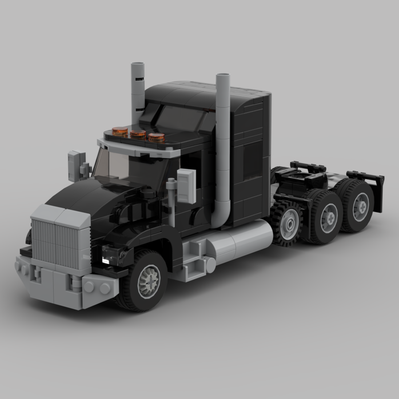 LEGO Kenworth T800 Semi truck (Black) by | Rebrickable - LEGO