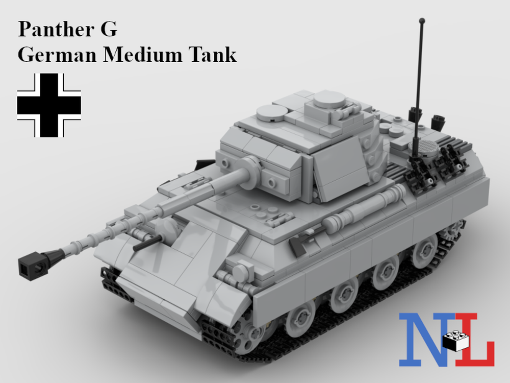 LEGO MOC WW2 Panther G German Tank by NLBricks