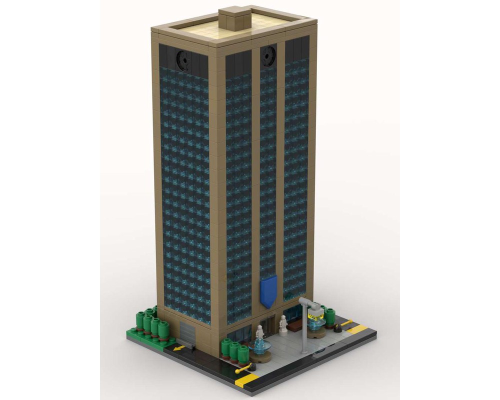 LEGO MOC Modular Office Building #5 By Meregt | Rebrickable - Build ...