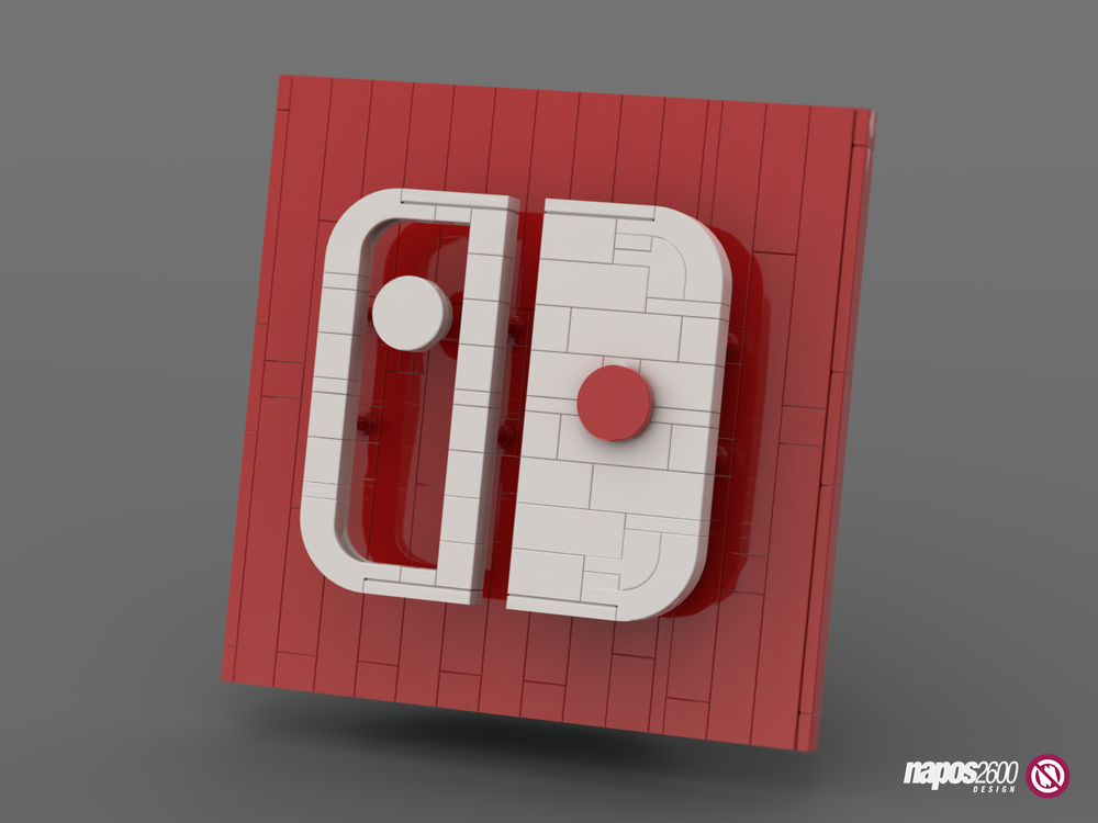 Lego Moc Nintendo Switch Logo 2nd Version By Napos2600 Rebrickable Build With Lego