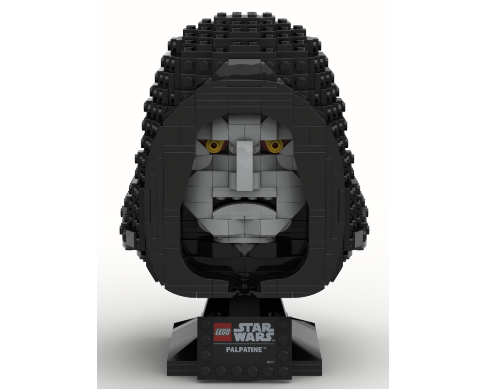 lego helmet bust