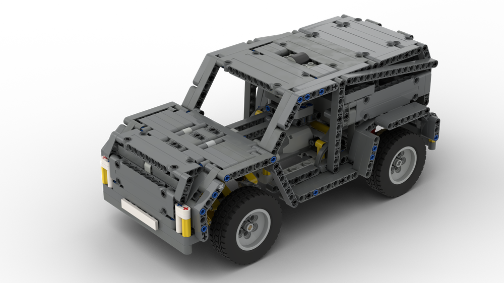 LEGO MOC Simple RC with steering without Servo by _ME_ | Rebrickable - Build with LEGO