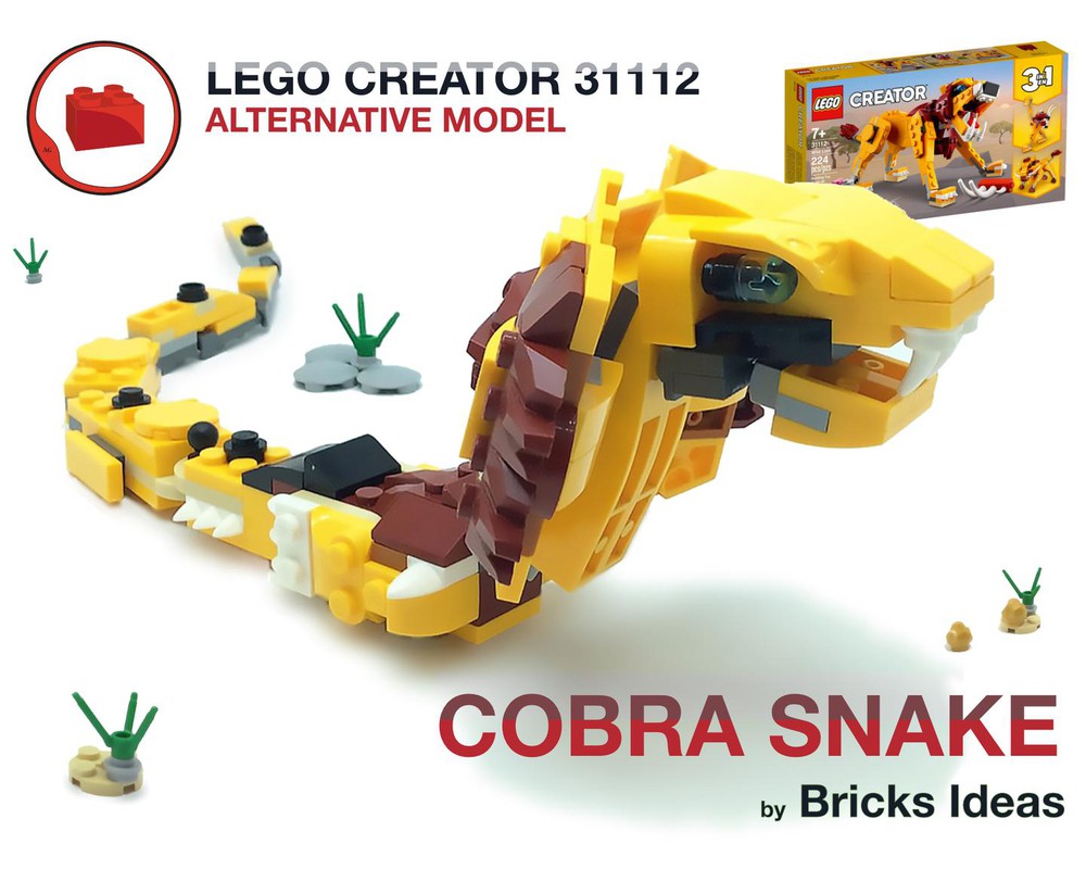 LEGO MOC Cobra Snake - Lego Creator 31112 by Bricks Ideas | Rebrickable ...