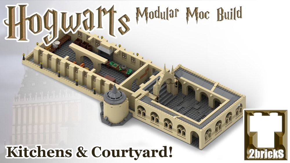 Hogwarts Courtyard  Lego hogwarts, Harry potter lego sets, Lego