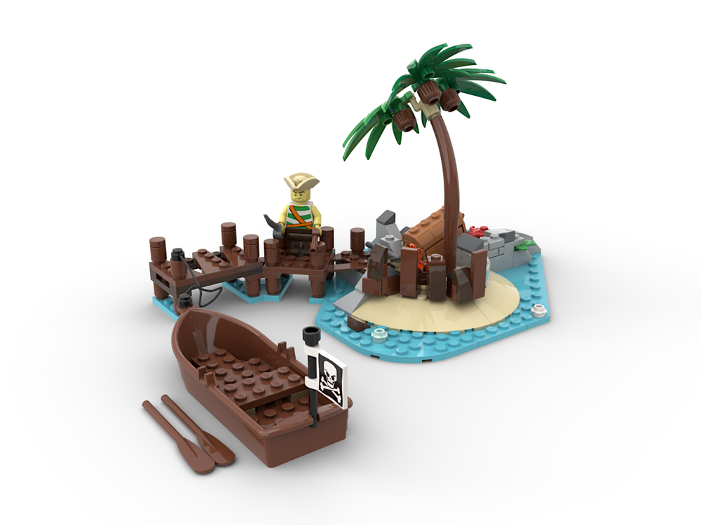 MOC The Treasure Island by | Rebrickable - with LEGO