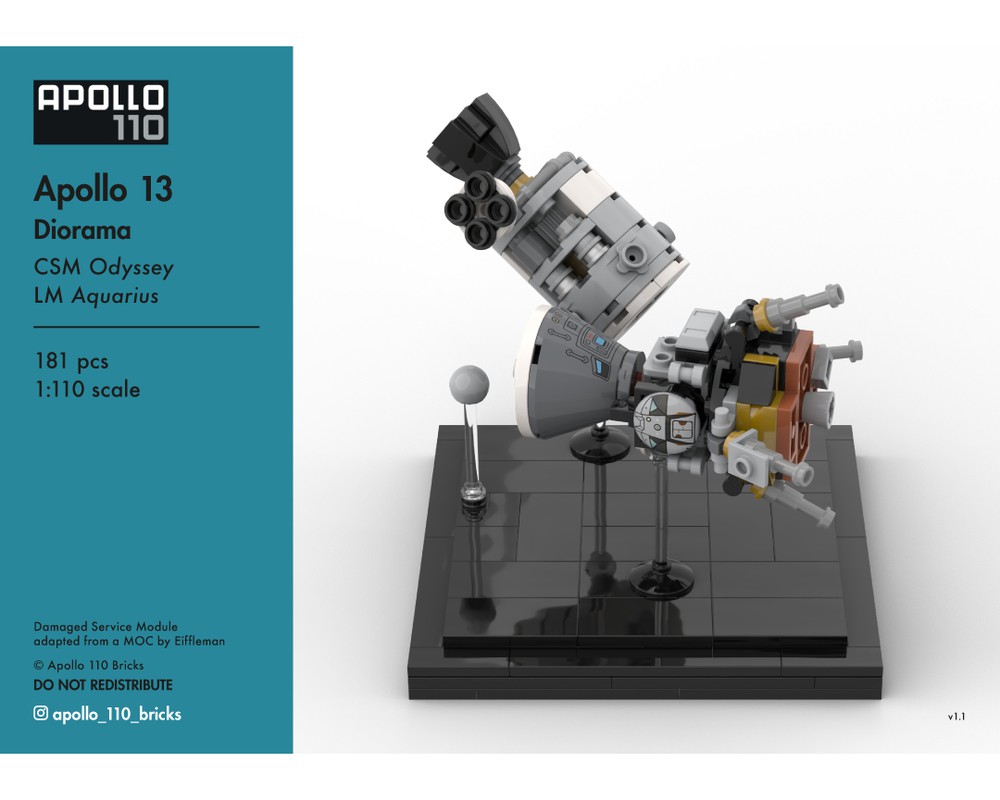 Apollo 13 Hero Command & Service Module Miniature 