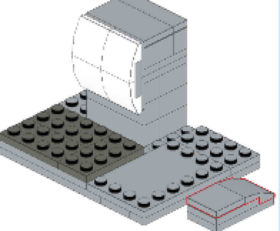 LEGO MOC Old computer by erger561 | Rebrickable - Build with LEGO