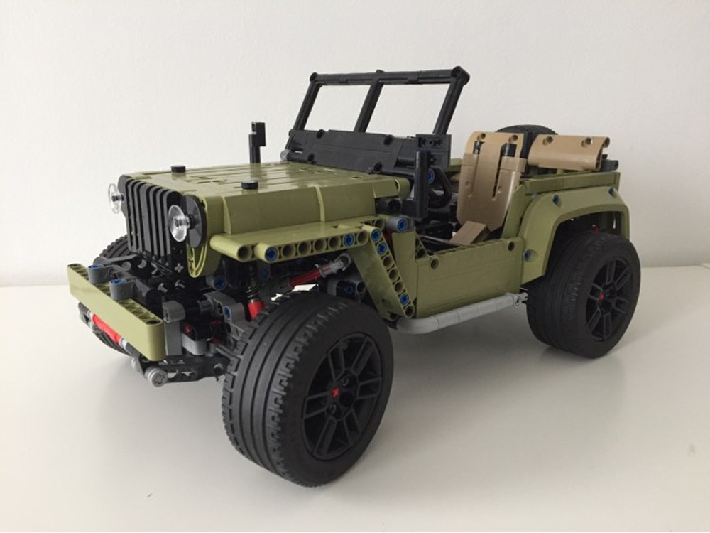 LEGO MOC 42110 C model - Willys Jeep by gyenesvi | Rebrickable - Build ...