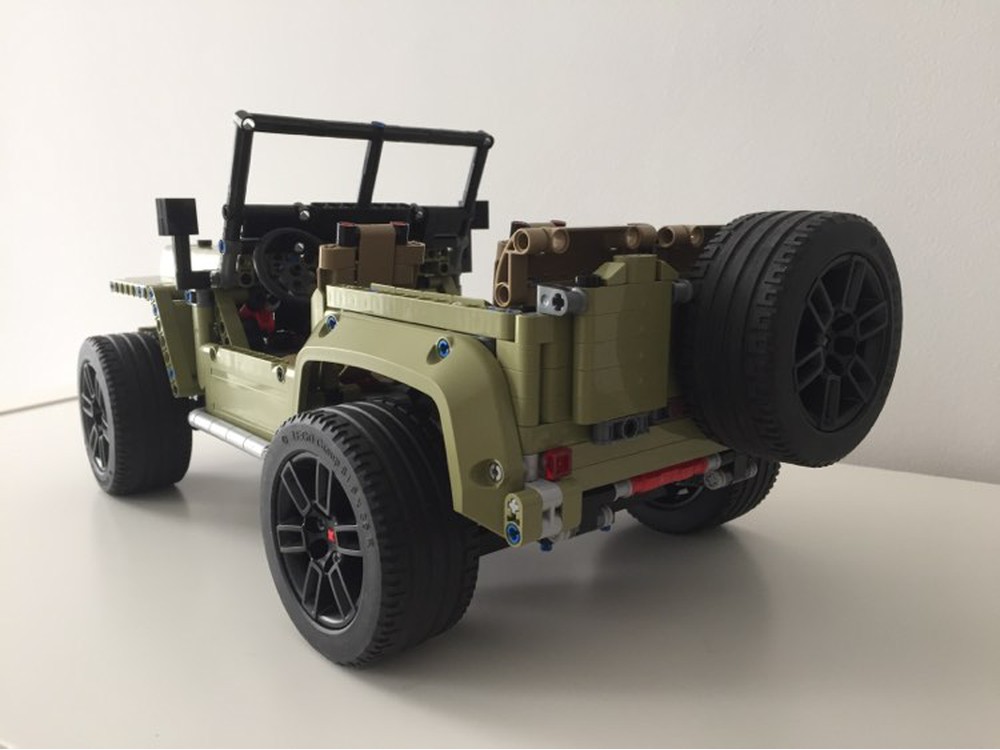 LEGO MOC 42110 C model - Willys Jeep by gyenesvi | Rebrickable - Build ...