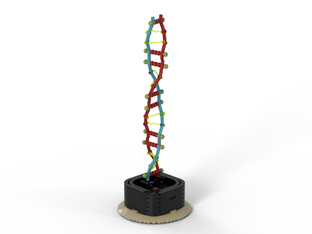 LEGO MOC DNA double with turnable base by namowen | Rebrickable - Build with LEGO