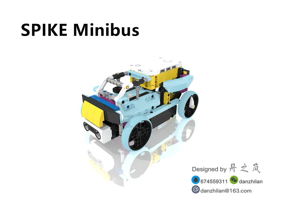 LEGO MOC-73725 SPIKE Minibus by danzhilan | Rebrickable - Build with LEGO