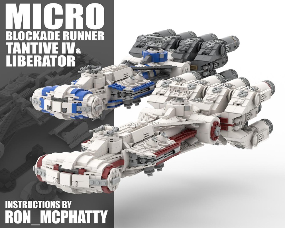 LEGO MOC Micro Blockade Runners Tantive IV & Liberator by ron_mcphatty | Rebrickable Build with LEGO