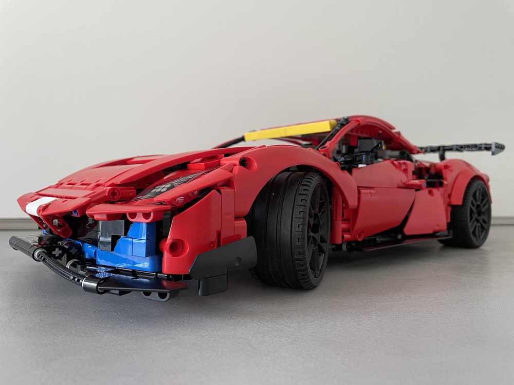 Lego Moc 42125 Ferrari 488: Ground Clearance Reduction By Time-hh 