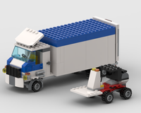 60139 alt Cargo truck with forklift