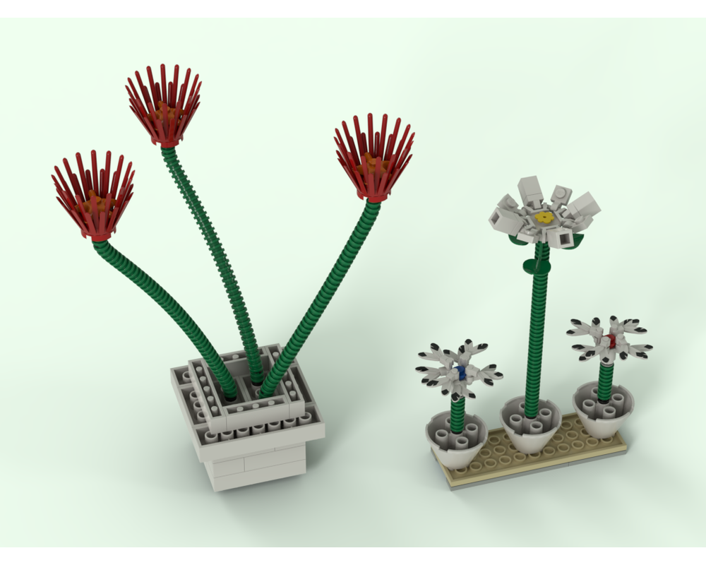 LEGO MOC Simple Flowers by Aribarambo | Rebrickable - Build with LEGO