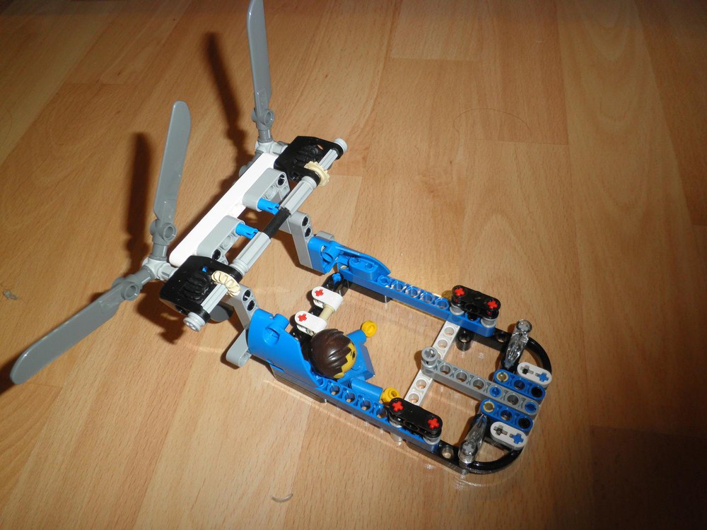 LEGO MOC Modification 42020-1 - Twin Rotor Helicopter - Hovercraft The0 | Rebrickable - Build with