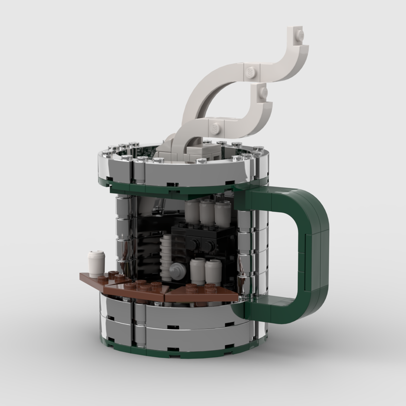 LEGO MOC Coffee Mug Stand by Miro