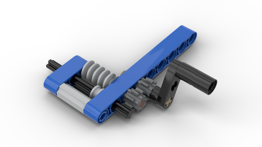 LEGO MOC Axle moved by Worm Gear by | Rebrickable - Build with