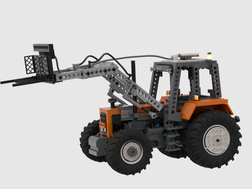 LEGO MOC-74734 Renault 175.74 tz turbo with front loader by