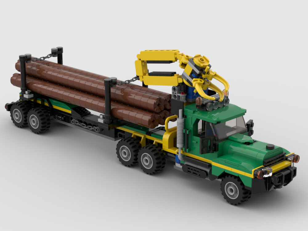 LEGO MOC Heavy Logging Truck by HaulingBricks | Rebrickable - Build with