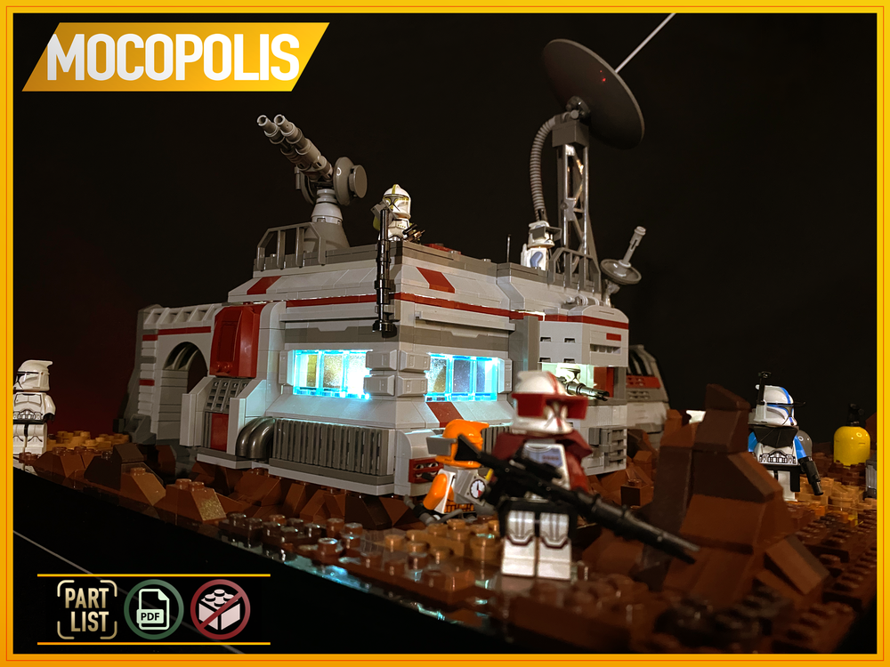 Lego Moc Lego Moc Sw Republic Clones Base (Outpost) On Geonosis By  Mocopolis | Rebrickable - Build With Lego