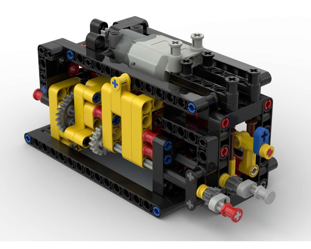 LEGO MOC Multi Function Gearbox - Single Motor by TechnicBrickPower | Rebrickable - Build with LEGO