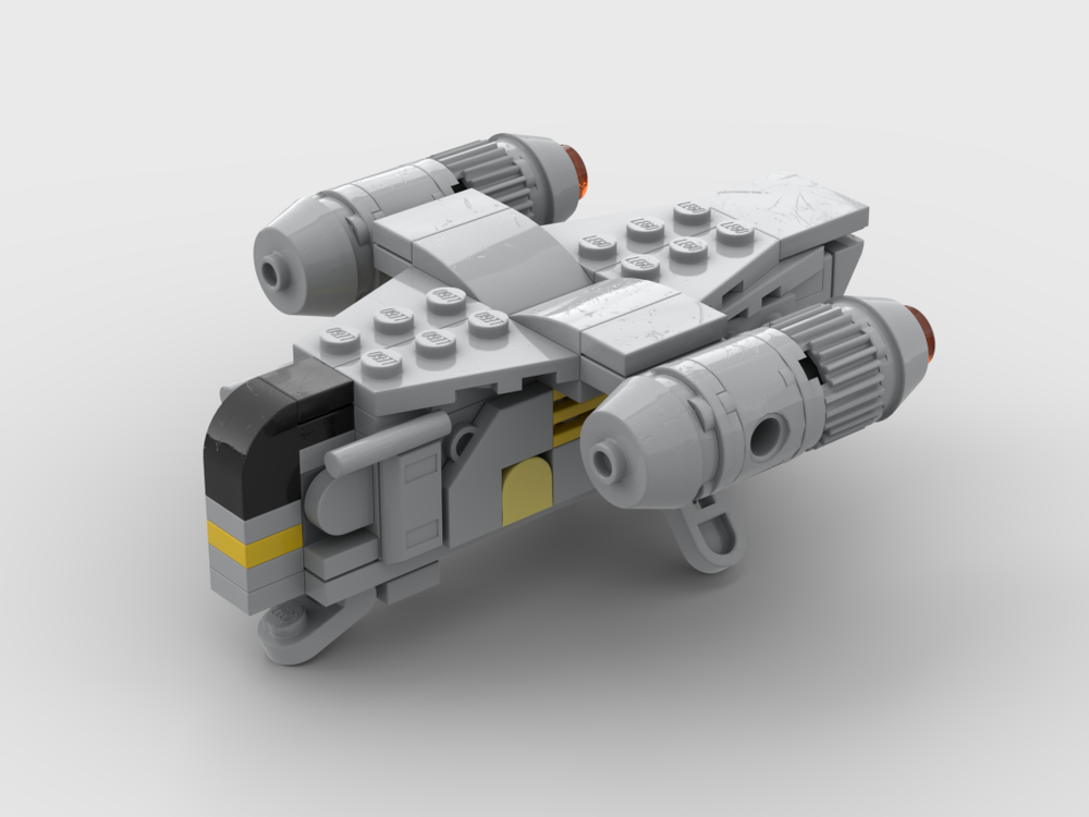 LEGO MOC Micro Build - Razor Crest (The Mandalorian™ Hunter Transport) by ZeroFoxGiven | Rebrickable - Build with LEGO