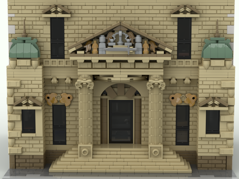 LEGO MOC Modular Court House by Chricki | Rebrickable - Build with LEGO