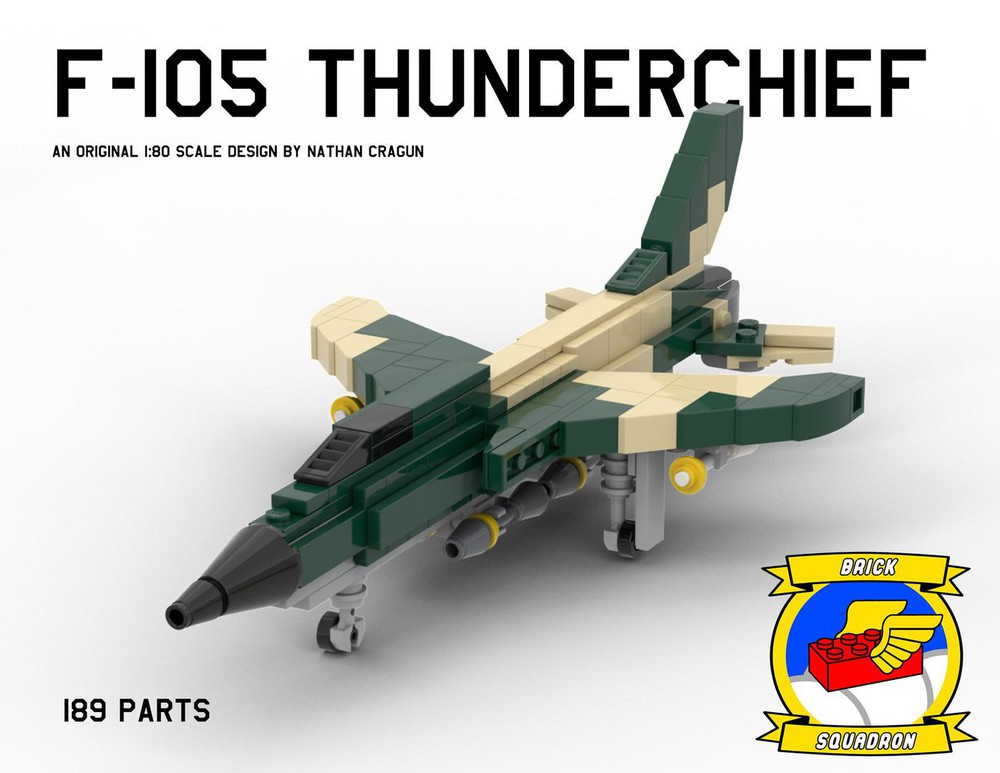 LEGO F-105 Thunderchief by brick_squadron Rebrickable - Build with LEGO