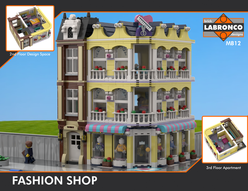 LEGO MOC MB12 - Fashion Shop by Labronco Brick Designs