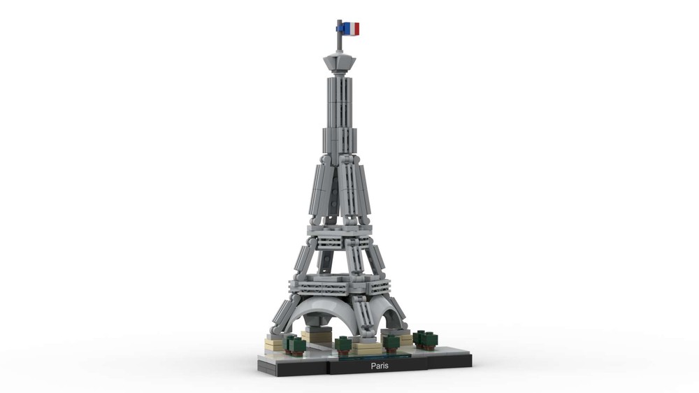Virksomhedsbeskrivelse Himmel Amerika LEGO MOC 21044 Eiffel tower display by SFH_Bricks | Rebrickable - Build  with LEGO