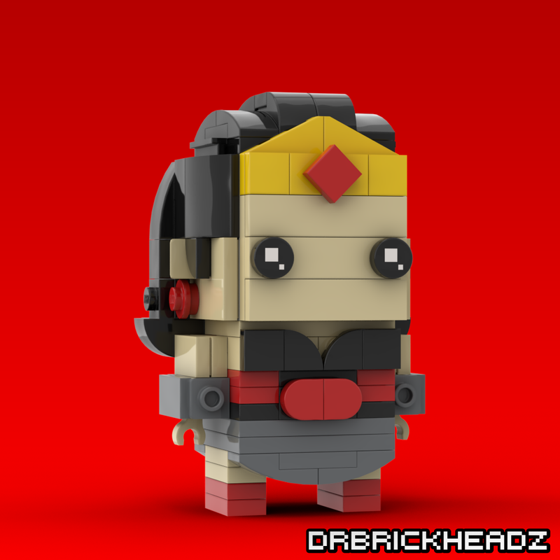 Lego Moc Diana (red Son) By Drbrickheadz 