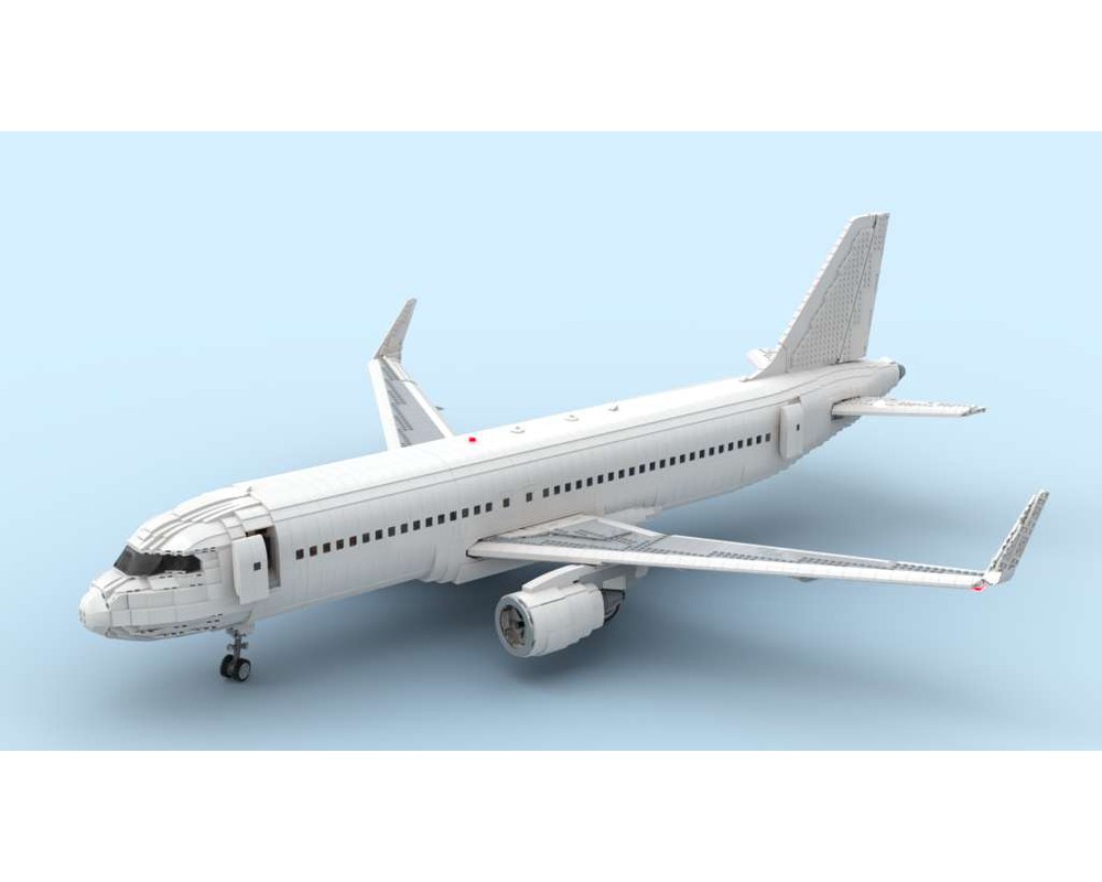 Lego Moc Airbus A320 By Renaatdemuynck Rebrickable Build With Lego