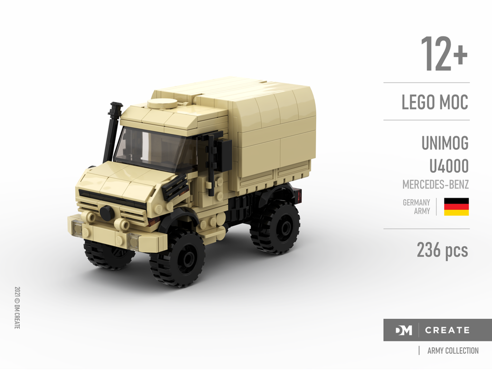 LEGO MOC Army collection - Mercedes-Benz Unimog U4000 German Army