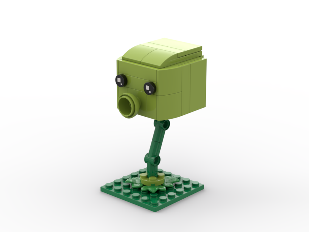 LEGO MOC Peashooter by kirkurkin2011 Rebrickable Build with LEGO