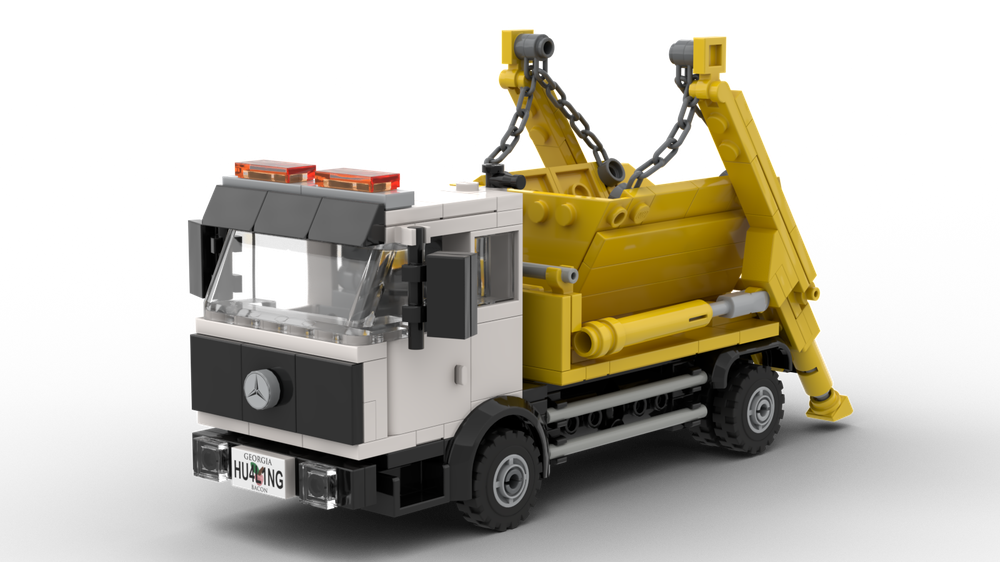 LEGO Mercedes SK Skip Truck by Yellow.LXF | Rebrickable - Build with LEGO