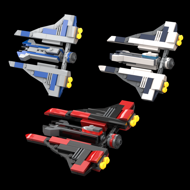 Lego Moc Mandalorian Gauntlet Starfighter 1 450 Scale Micro Fleet By Masterbrickseparator Rebrickable Build With Lego