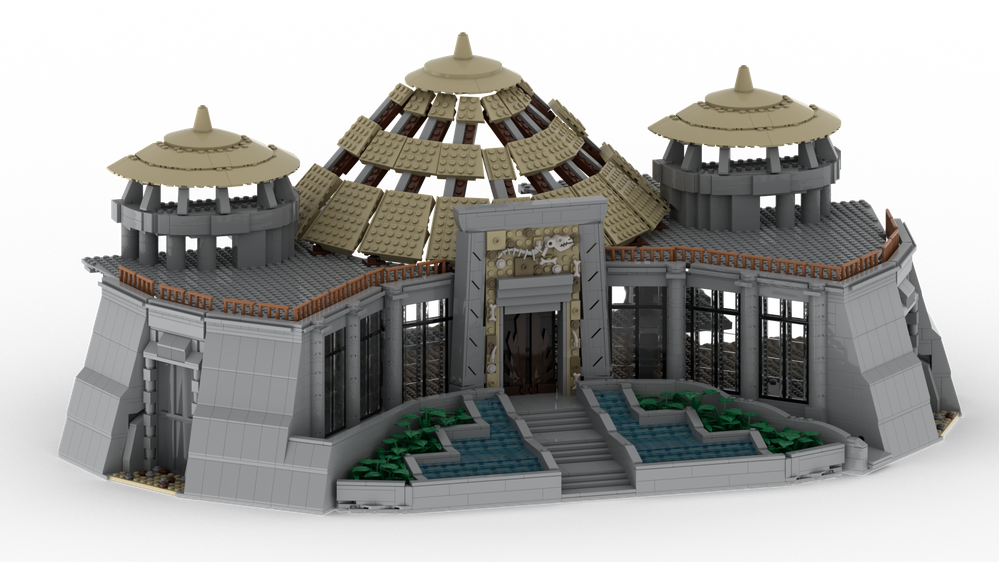 Lego Jurassic World Visitor Center LEGO MOC Jurassic Park Visitor