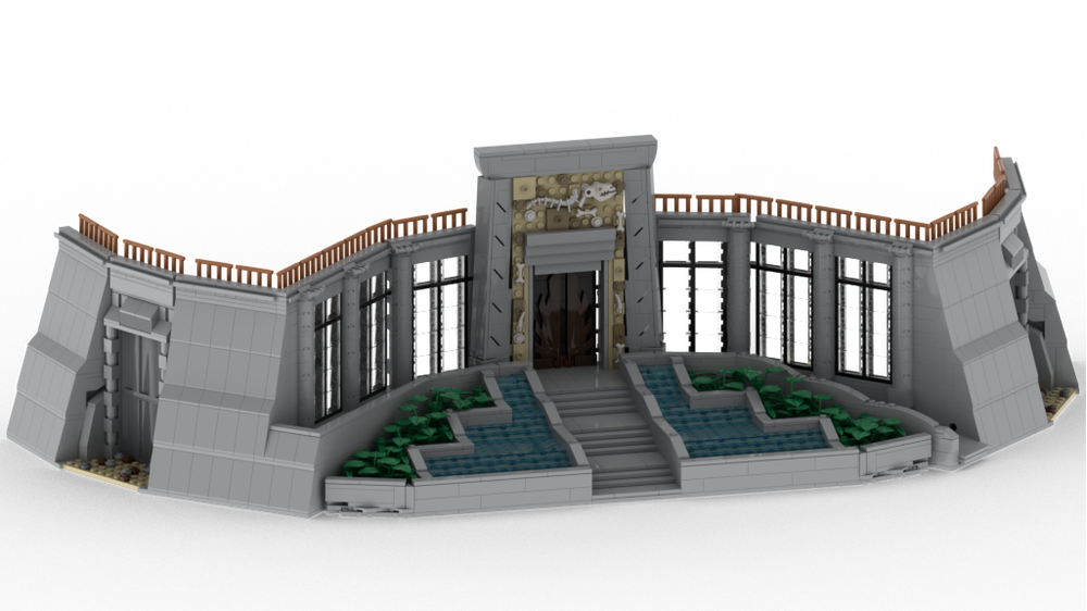 LEGO MOC Jurassic Park Visitor Center by Brick-o-lantern
