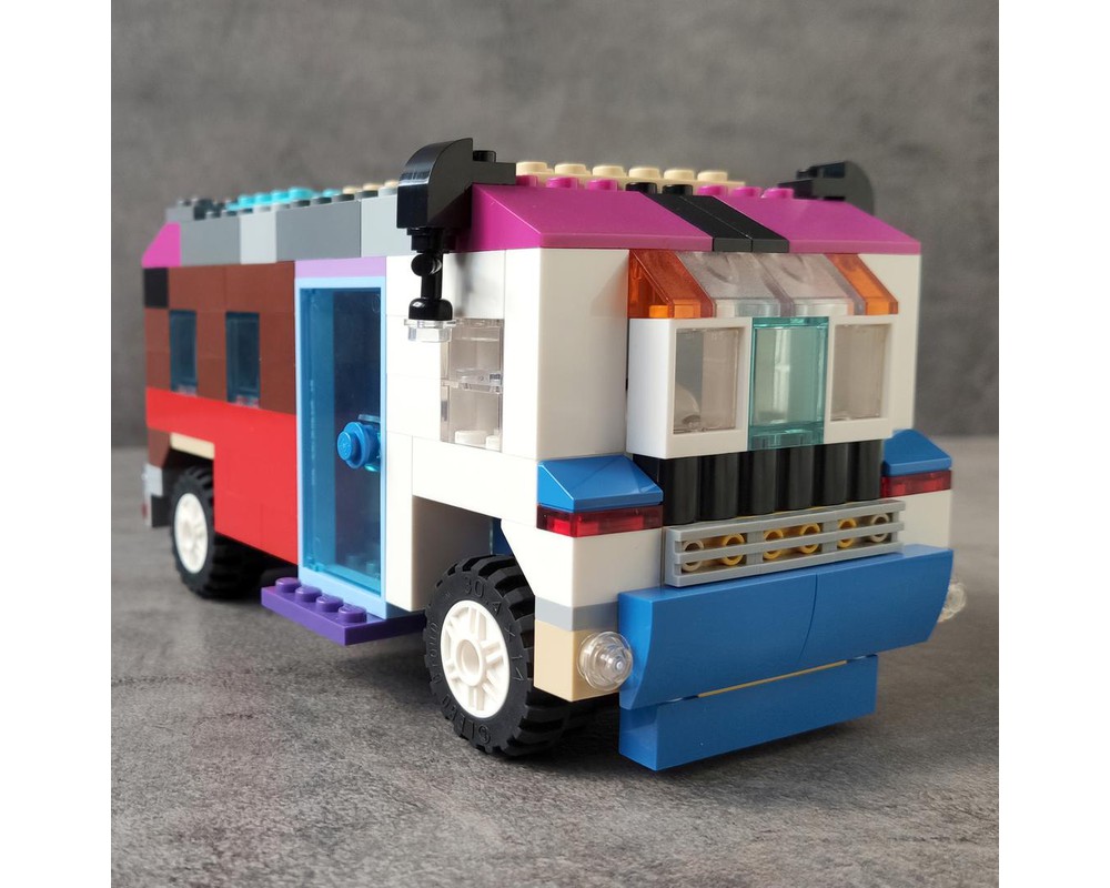 Lego Moc Bus For Minifigs By Legoidea Rebrickable Build With Lego