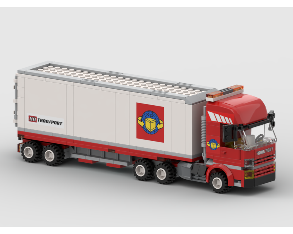 LEGO MOC Transport Semi Truck by HaulingBricks | Rebrickable - Build ...