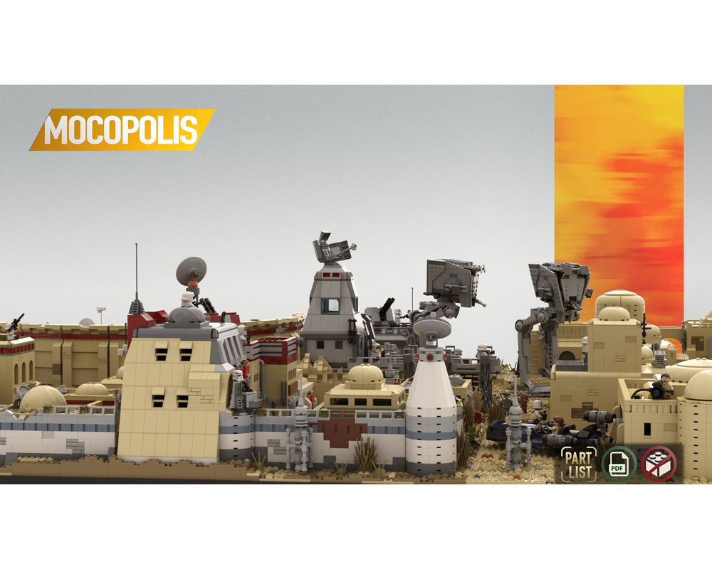 Mos Eisley Spaceport on Tatooine 3238 Pieces Building Toys Set MOC