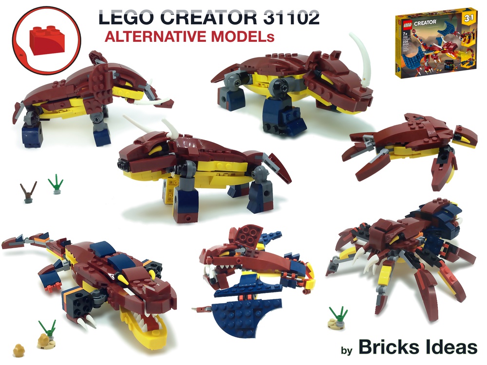 LEGO MOC 7 in 1 - Animals - Lego Creator 31102 MOCs by Bricks Ideas |  Rebrickable - Build with LEGO