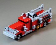 LEGO MOC Vintage Fire truck by besbasdesign